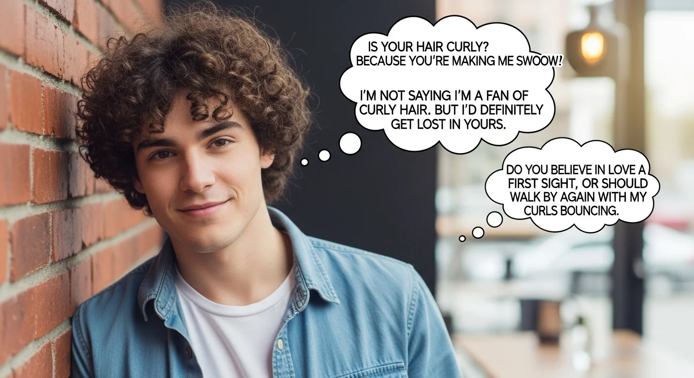 Bold Curly Hair Rizz Lines