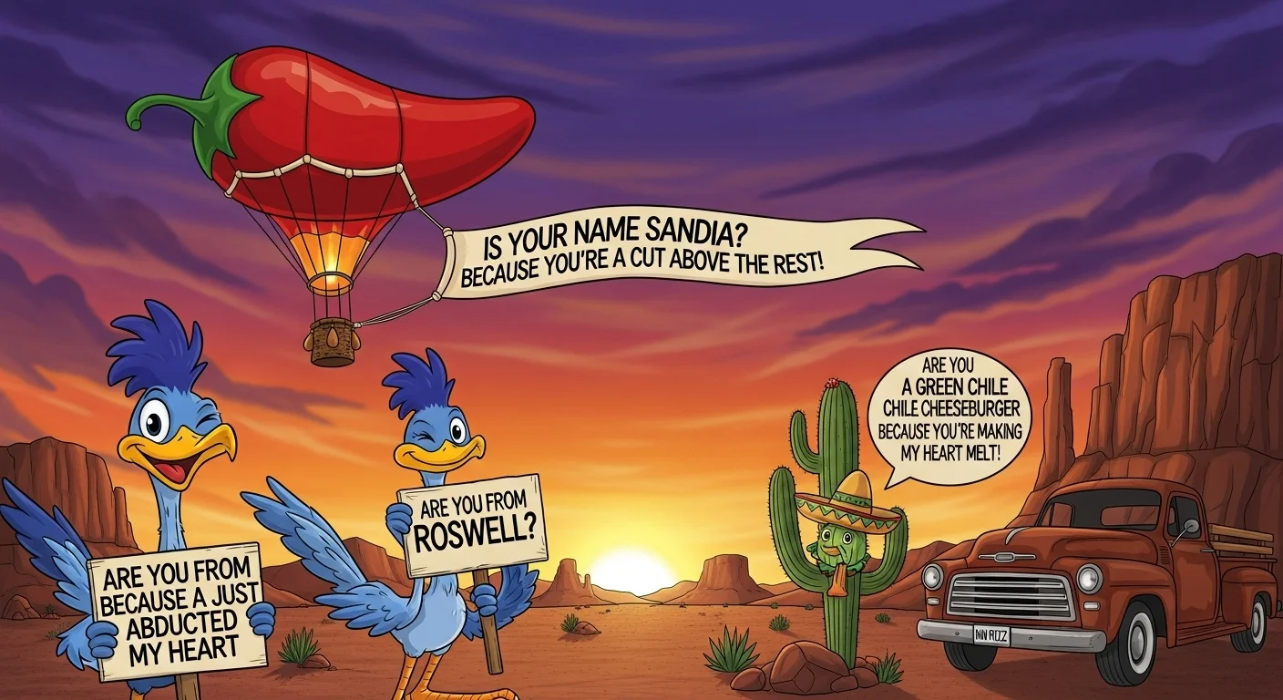 Desert Sunset Rizz Lines