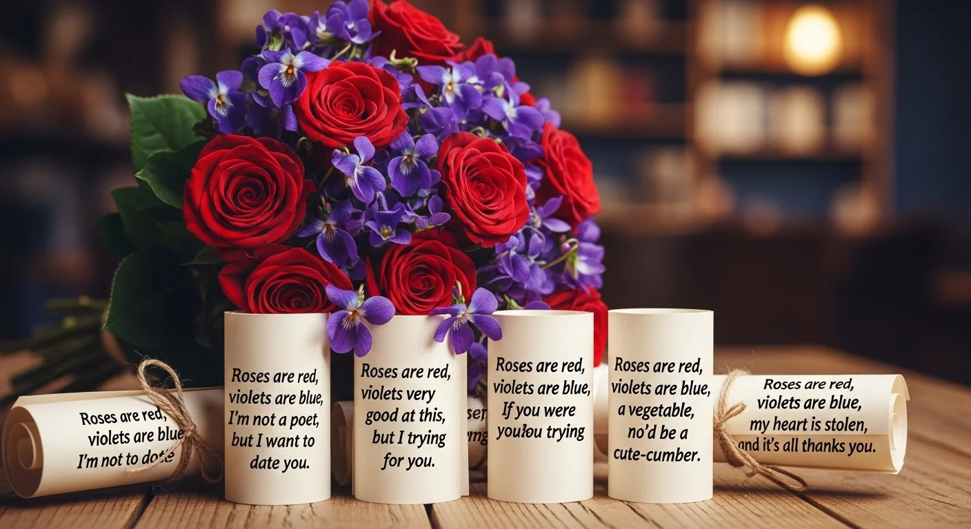 Classic Romantic Roses Are Red Lines