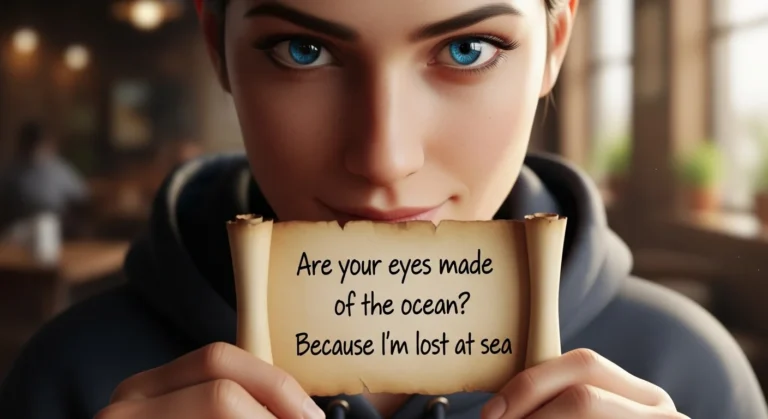 blue eyes pick up lines