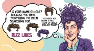 curly hair rizz lines