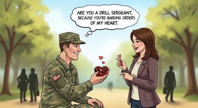 military pick up lines