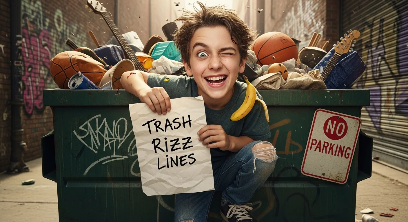 trash rizz lines