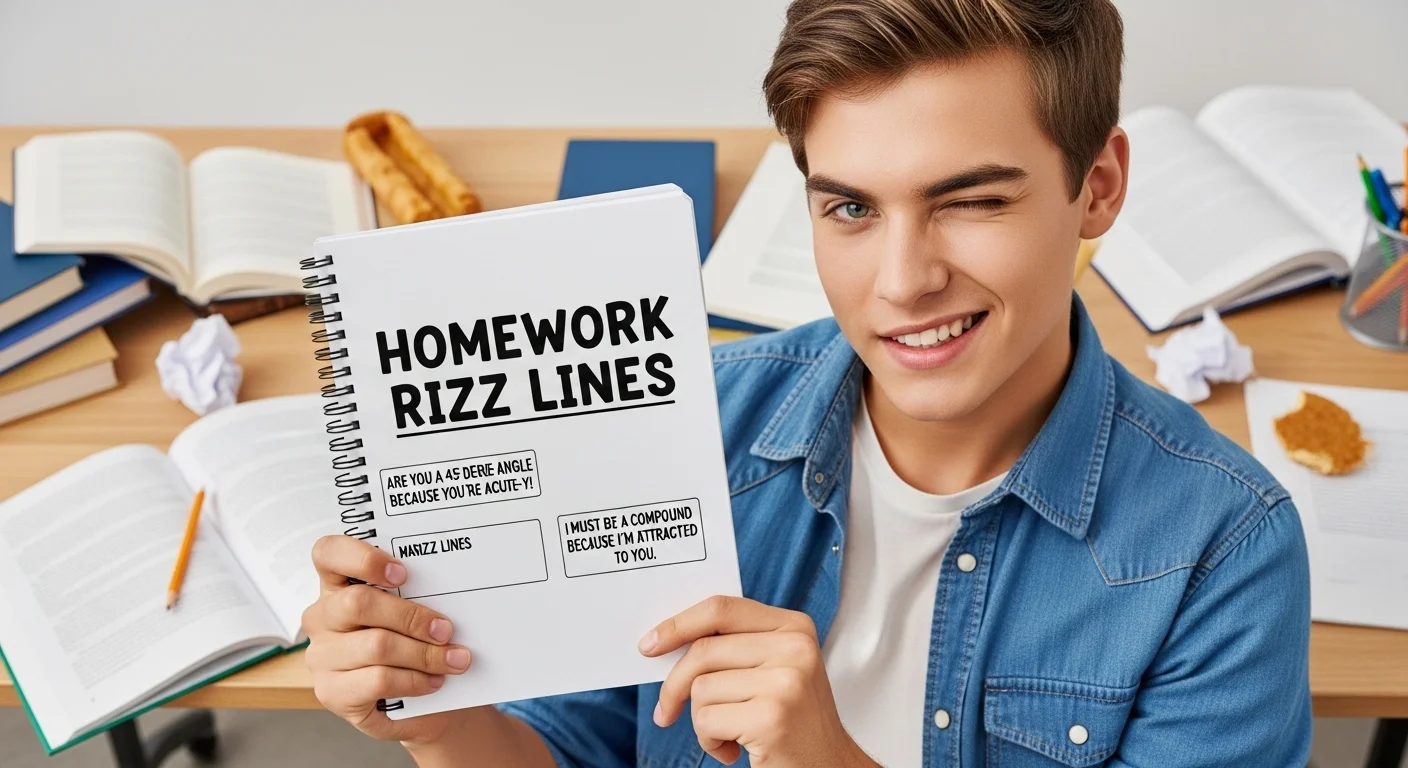 homework rizz lines