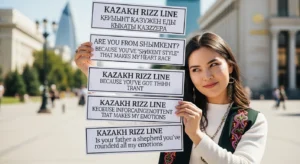 kazakh rizz lines