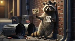 raccoon rizz lines