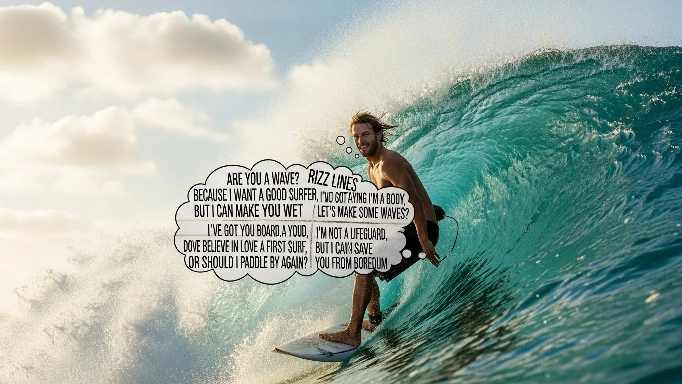 surfing rizz lines